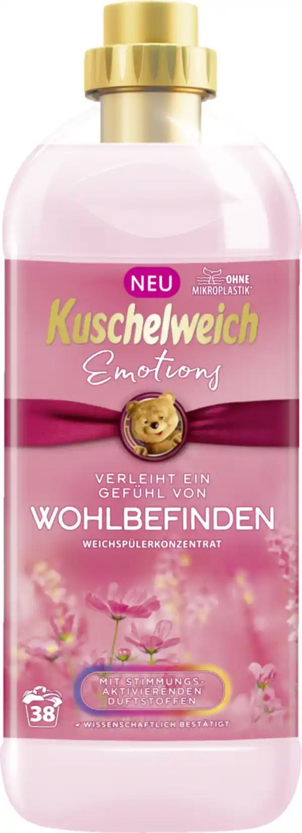 Bild 1 von Kuschelweich Emotions Wohlbefinden Weichspülerkonzentrat 38 WL