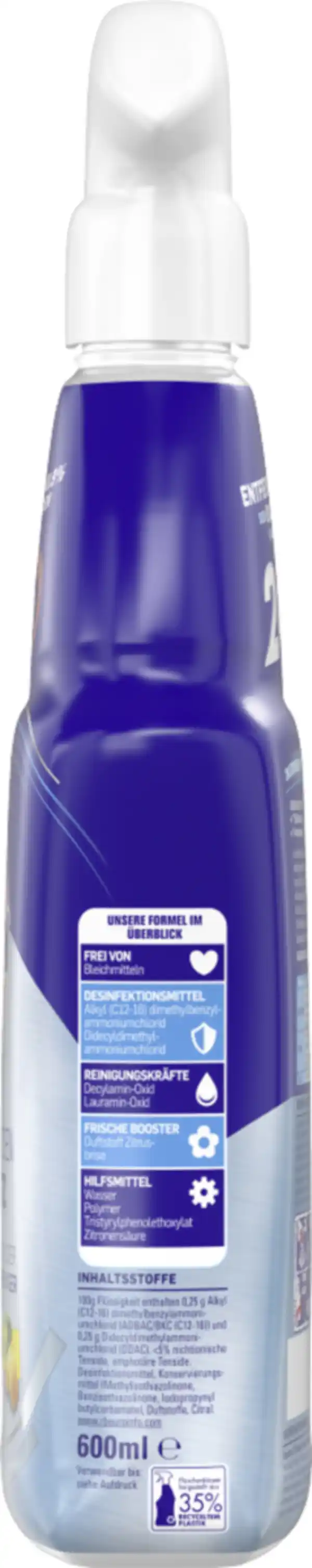 Bild 2 von Sagrotan 24 Stunden Schutz desinfizierender Allzweck-Reiniger Zitrusbrise, 600 ml