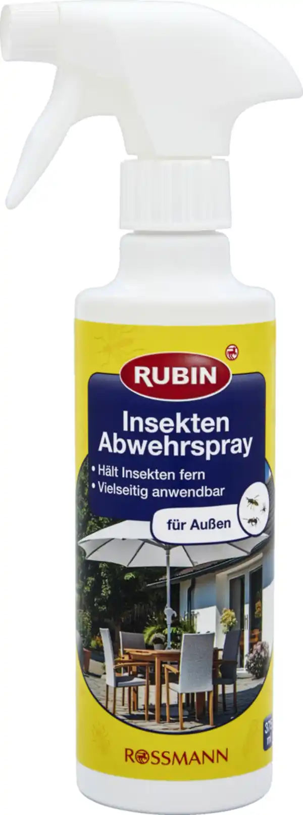 Bild 1 von RUBIN Insekten Abwehrspray für Außen, 375 ml