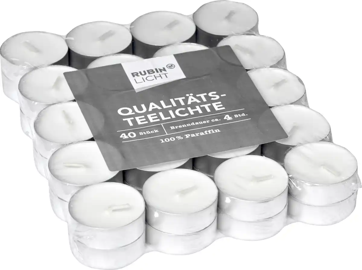 Bild 1 von RUBIN LICHT Teelichte 40er-Pack