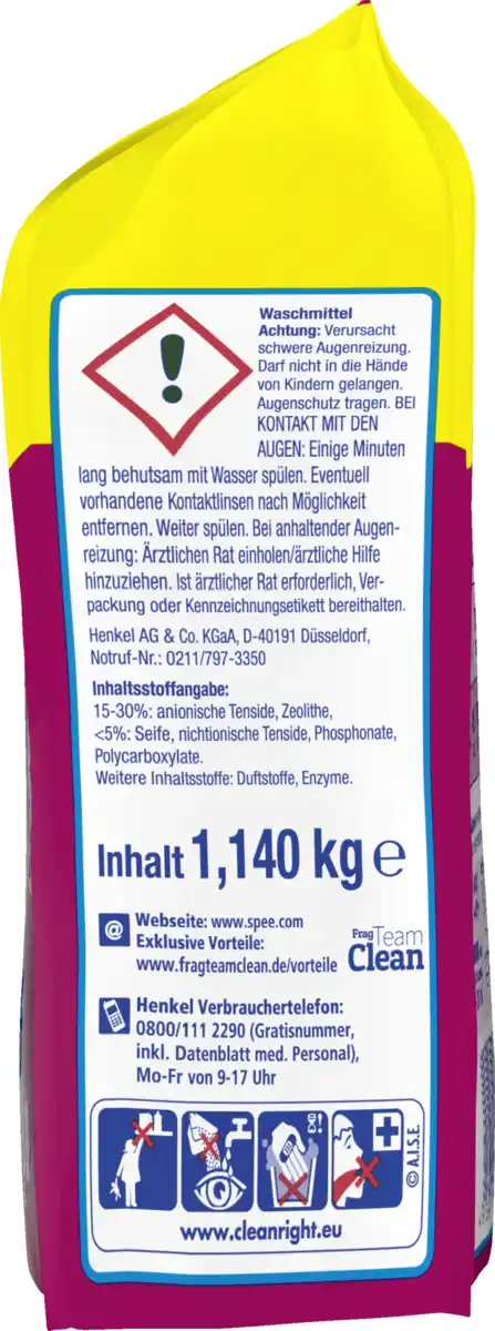 Bild 3 von Spee 4in1 Colorwaschmittel Megaperls 19 WL