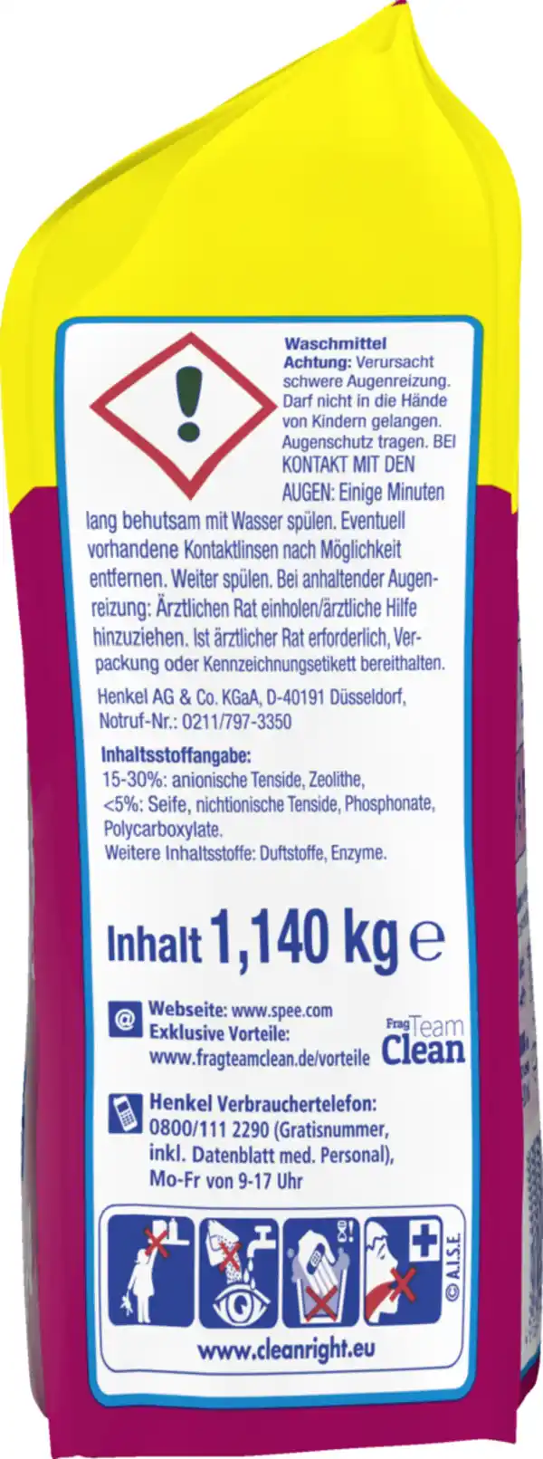 Bild 3 von Spee 4in1 Colorwaschmittel Megaperls 19 WL