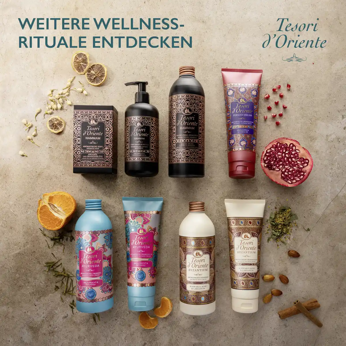 Bild 3 von Tesori d'Oriente Aromatische Handcreme Byzantium Schwarze Rose & Labdanum, 75 ml