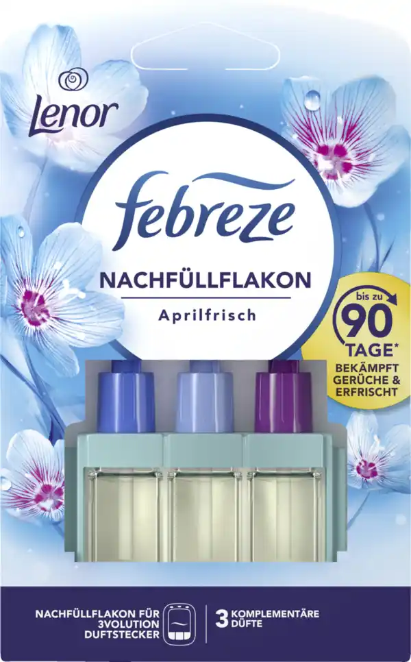 Bild 1 von febreze 3Volution Duftstecker Nachfüllflakon Lenor Aprilfrisch, 20 ml