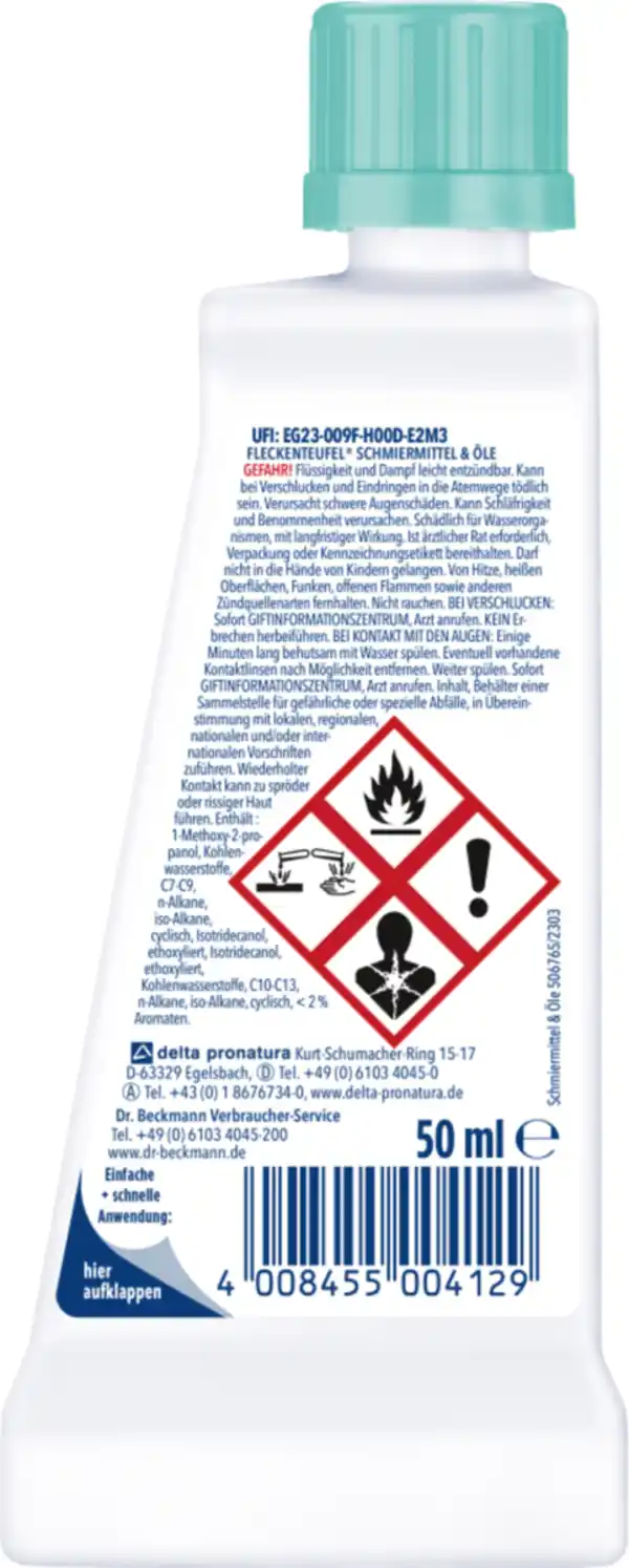 Bild 2 von Dr. Beckmann Fleckenteufel® Schmiermittel & Öle, 50 ml