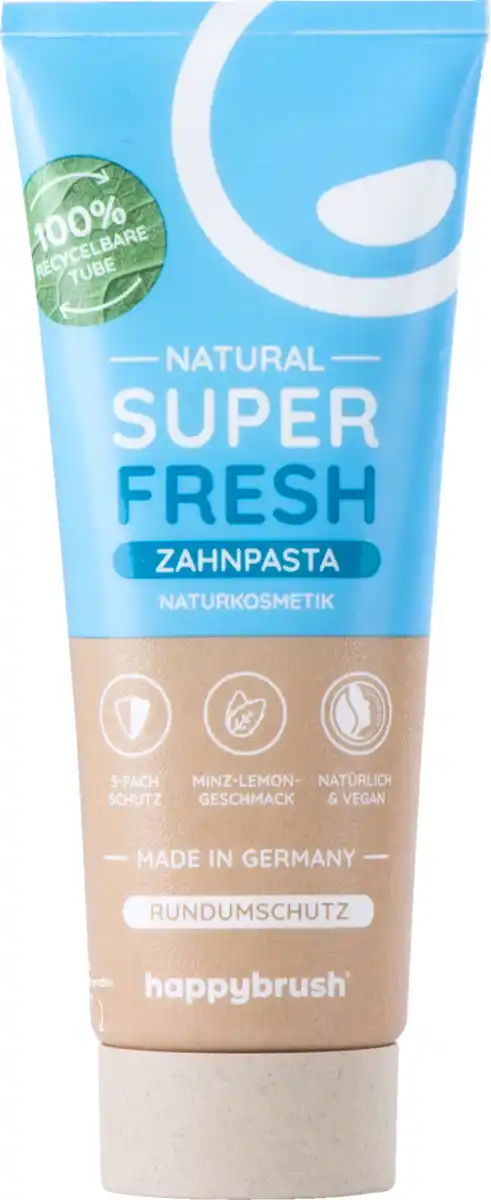 Bild 1 von happybrush SuperFresh Zahnpasta, 75 ml