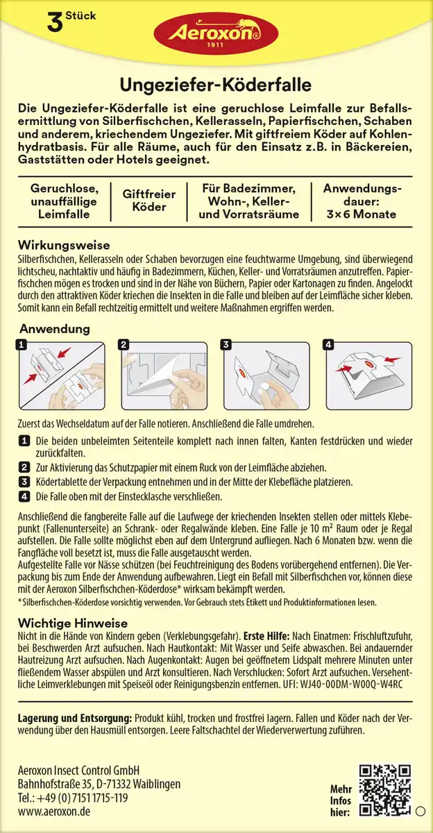 Bild 2 von Aeroxon Ungeziefer-Köderfalle
