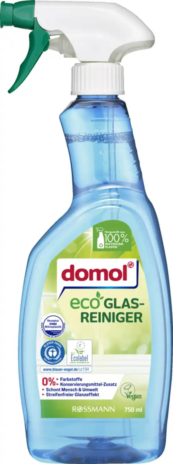 Bild 1 von domol eco eco Glasreiniger, 750 ml