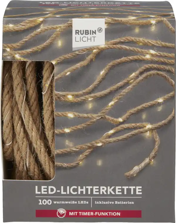 Bild 1 von RUBIN LICHT LED-Lichterkette Sisal