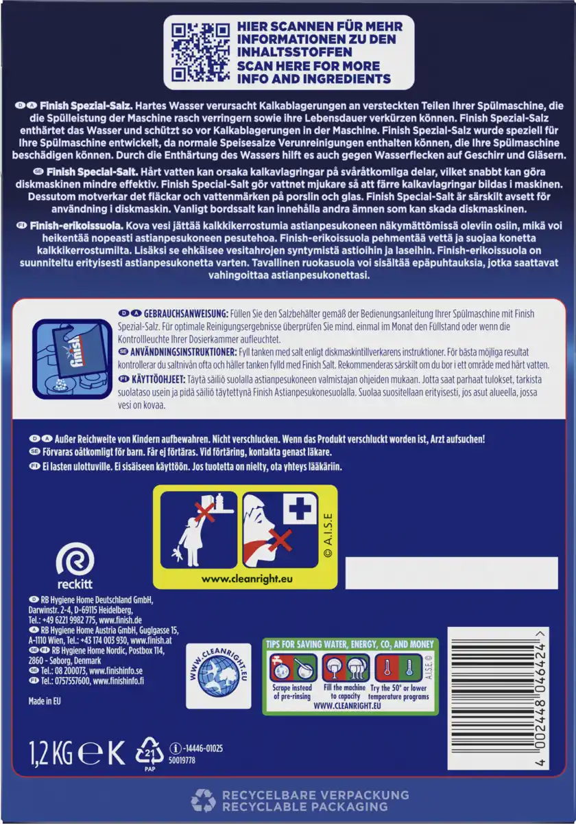 Bild 2 von Finish Spezial Salz, 1,2 kg
