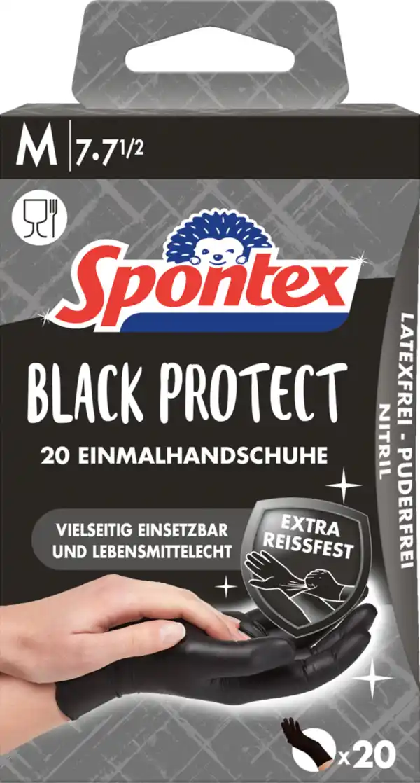 Bild 1 von Spontex Back Protect Einmalhandschuhe Gr. M 7-7,5