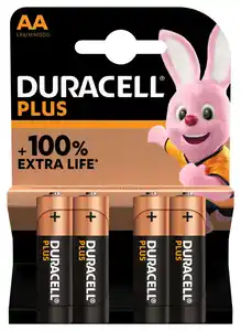 Duracell Plus AA Alkaline-Batterien