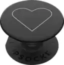 Bild 2 von PopSockets PopGrip White Heart Black