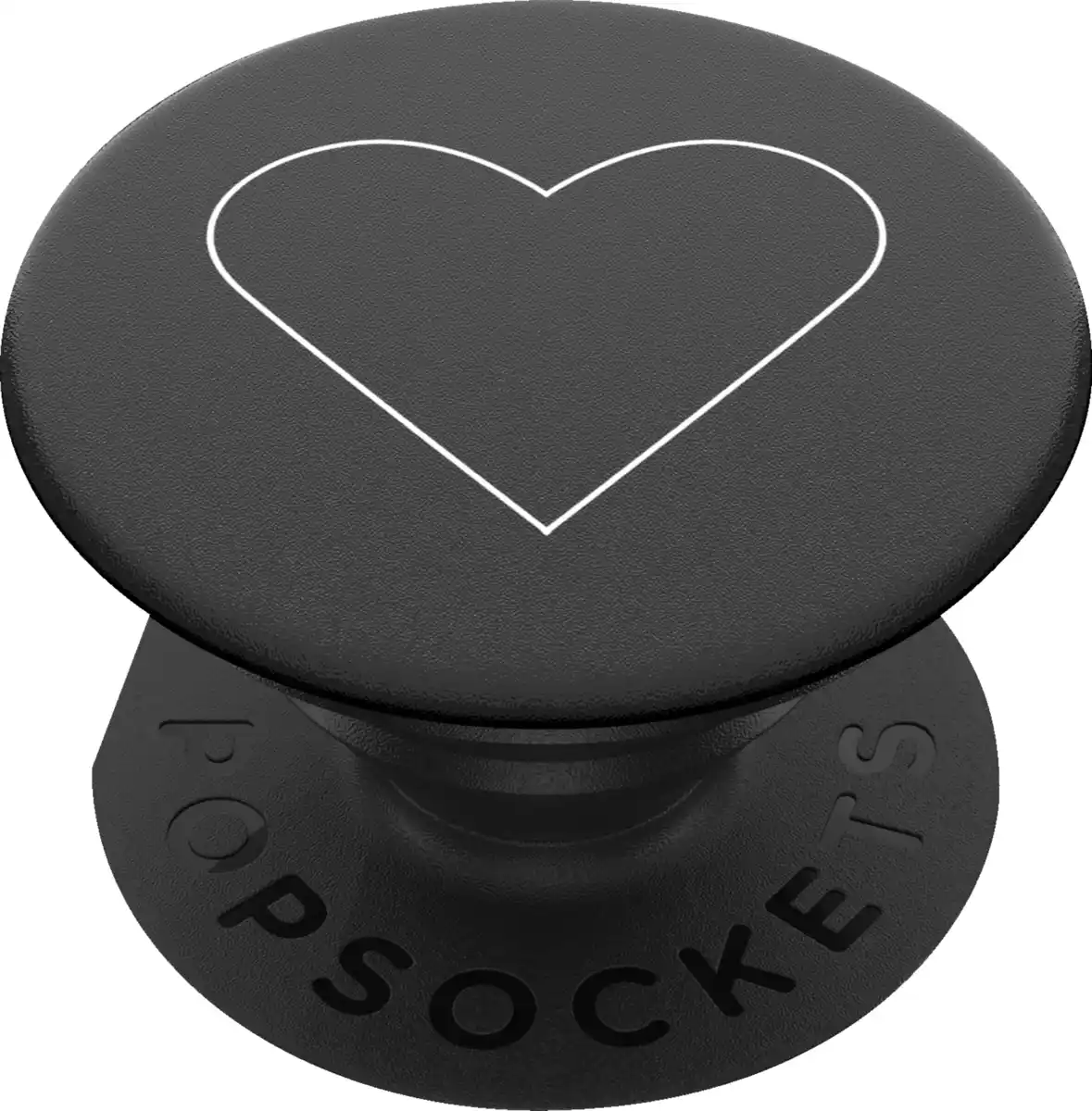 Bild 2 von PopSockets PopGrip White Heart Black