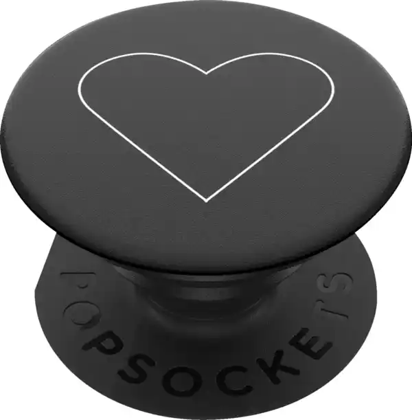 Bild 2 von PopSockets PopGrip White Heart Black