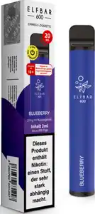 Elfbar 600 CP Blueberry 20mg/ml, 2 ml 20mg Nikotin / Dosis