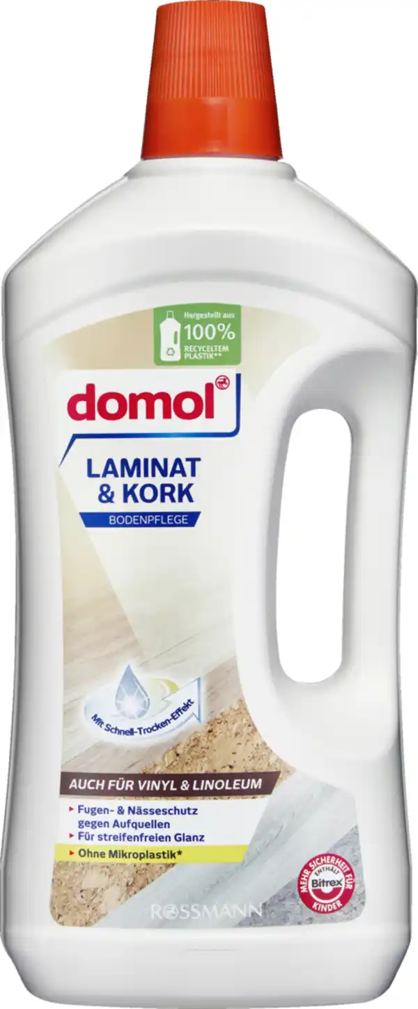 Bild 1 von domol Laminat & Kork Bodenpflege, 1 L