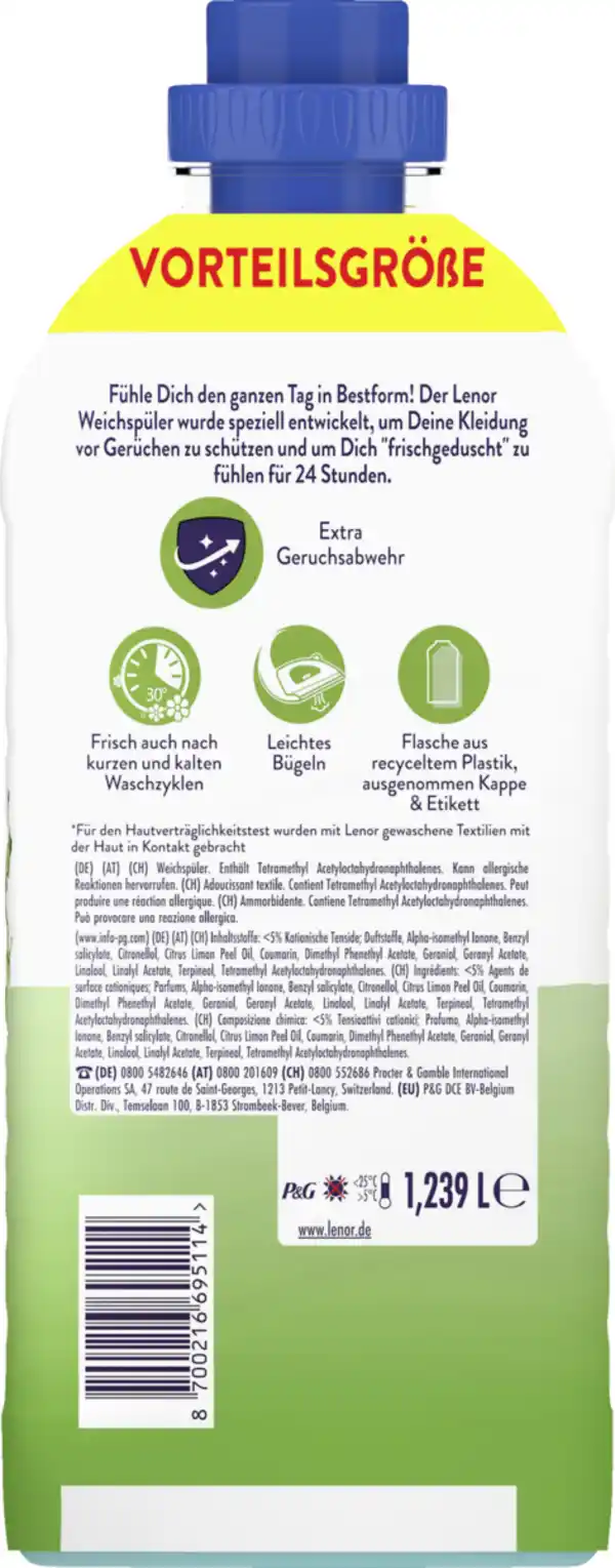 Bild 4 von Lenor Weichspüler Konzentrat Frisches Erwachen Flasche 59 WL