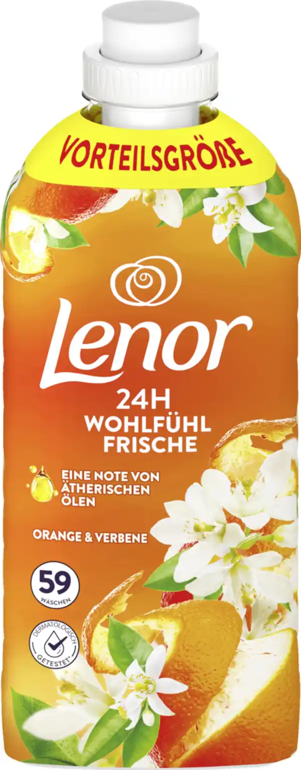 Bild 1 von Lenor Weichspüler Konzentrat Orange Verbena Flasche 59WL, 59 WL