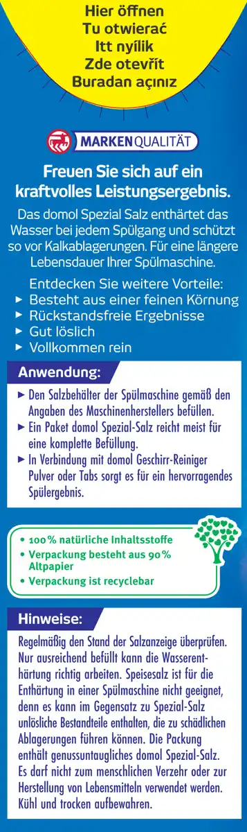 Bild 4 von domol Spezial-Salz, 2 kg