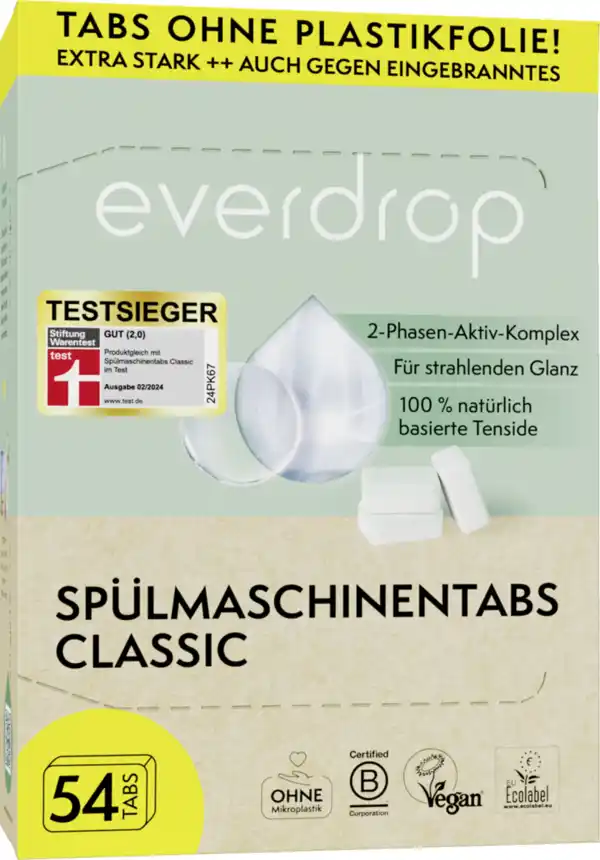 Bild 1 von everdrop Spülmaschinen-Tabs classic