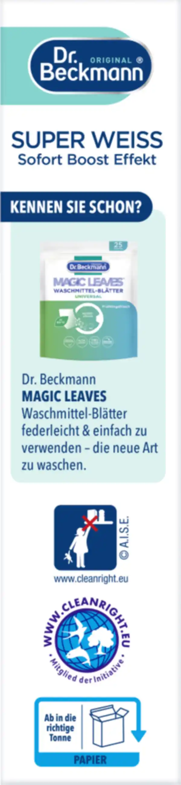 Bild 2 von Dr. Beckmann Super Weiss, 80 g