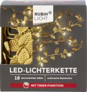 RUBIN LICHT LED-Lichterkette Blätter