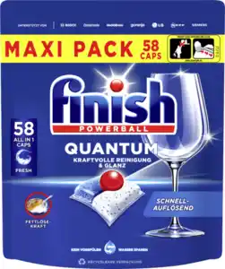 Finish Quantum All in 1 Caps Regular Maxi Pack