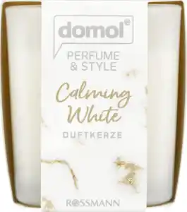 domol Perfume & Style Duftkerze Calming White, 125 g