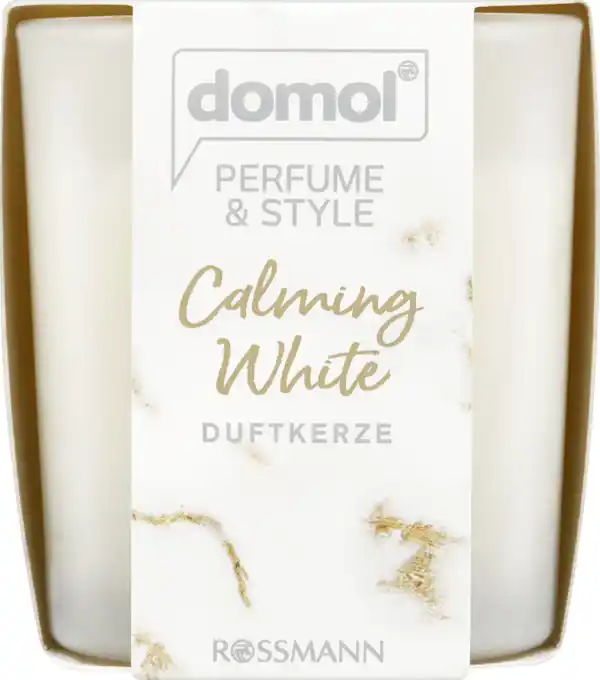 Bild 1 von domol Perfume & Style Duftkerze Calming White, 125 g