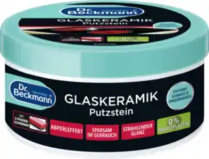 Dr. Beckmann Glaskeramik Putzstein mit Reinigungs-Schwamm, 250 g