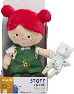 Miniju Stoffpuppe braunhaarig