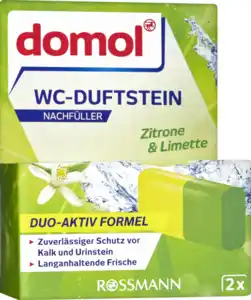 domol WC-Duftstein Nachfüller Zitrone & Limette, 80 g