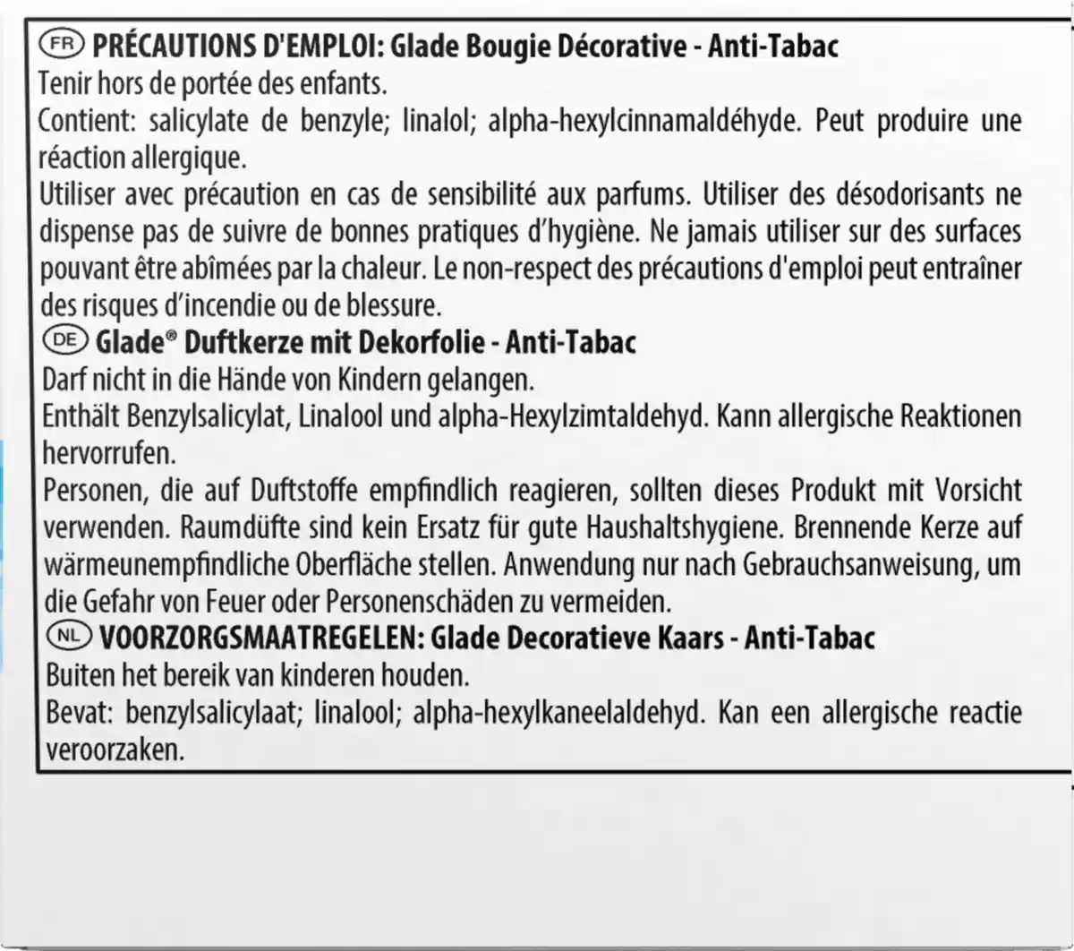 Bild 2 von Glade Duftkerze Anti-Tabak, 120 g