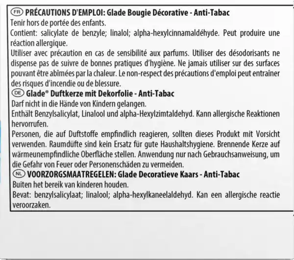 Bild 2 von Glade Duftkerze Anti-Tabak, 120 g