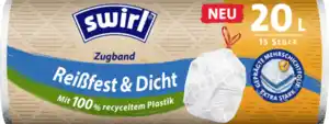 Swirl Müllbeutel mit Zugband 20 L