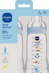 MAM Easy Active™ Baby Bottle 2er-Set, 330 ml, blau