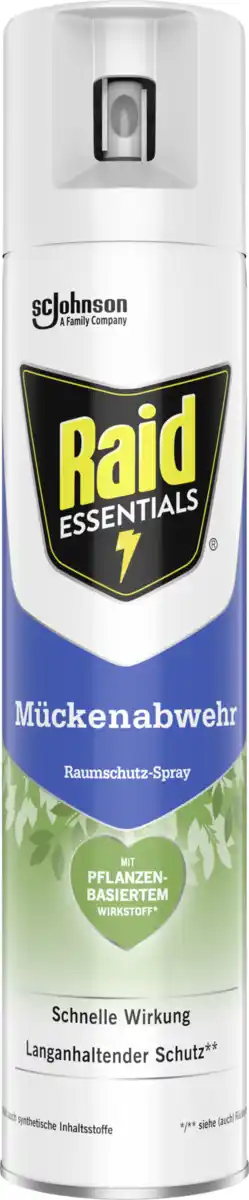 Bild 1 von Raid Essentials Mückenabwehr Raumschutz-Spray, 300 ml