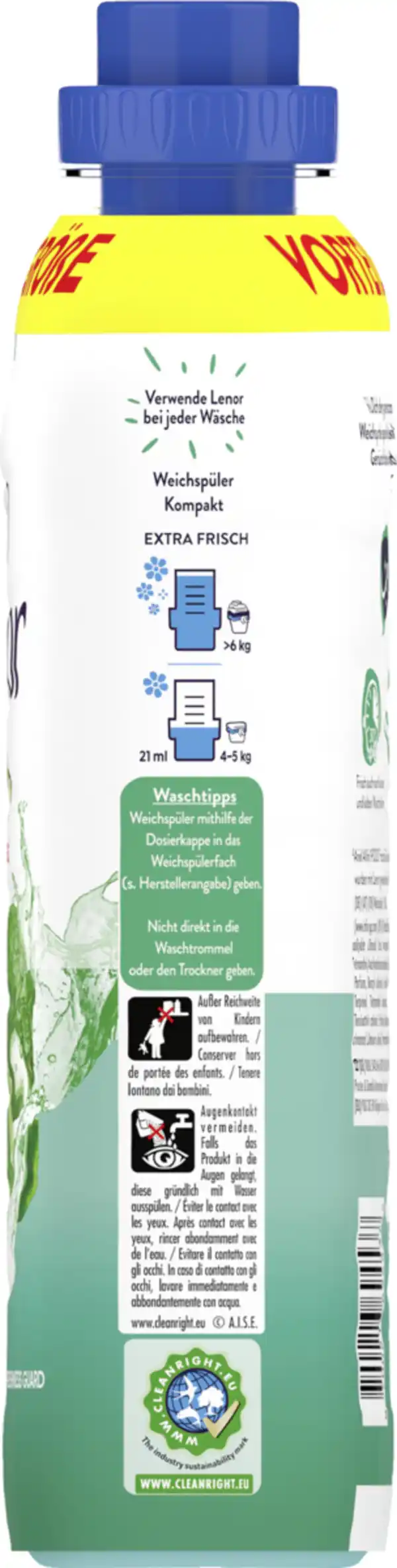 Bild 2 von Lenor Weichspüler Konzentrat Ariel Freshness Guard Flasche 59 WL