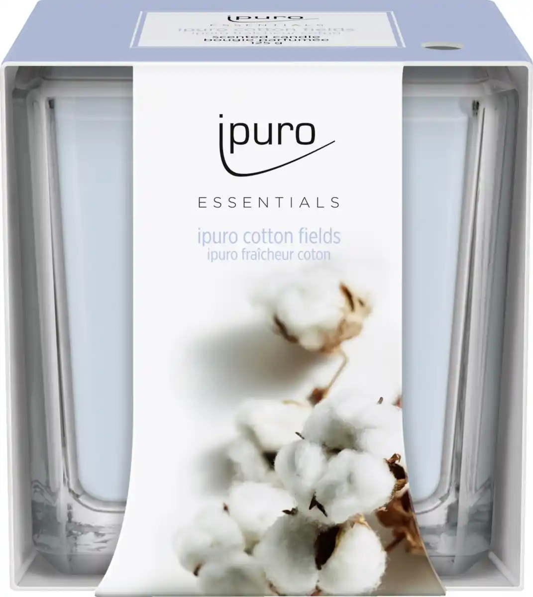Bild 1 von ipuro Essentials Duftkerze Cotton Fields, 125 g