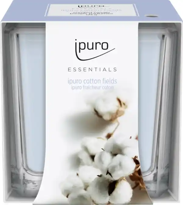 Bild 1 von ipuro Essentials Duftkerze Cotton Fields, 125 g