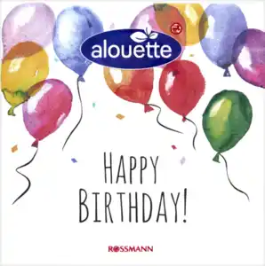 alouette Serviette Happy Birthday