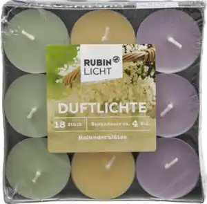 RUBIN LICHT Duftteelichte Holunderblüte