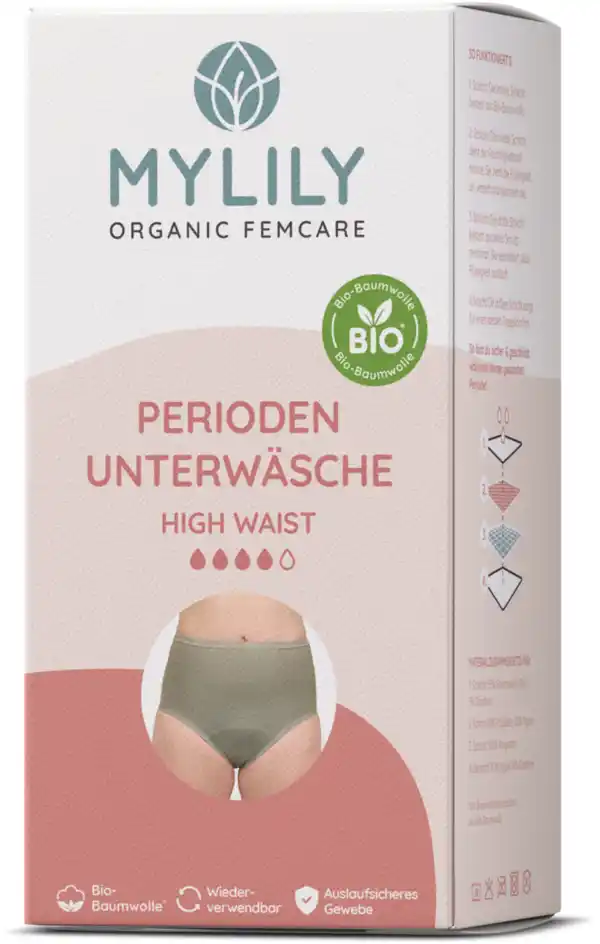 Bild 1 von MYLILY Periodenunterwäsche High Waist, Salbei - S