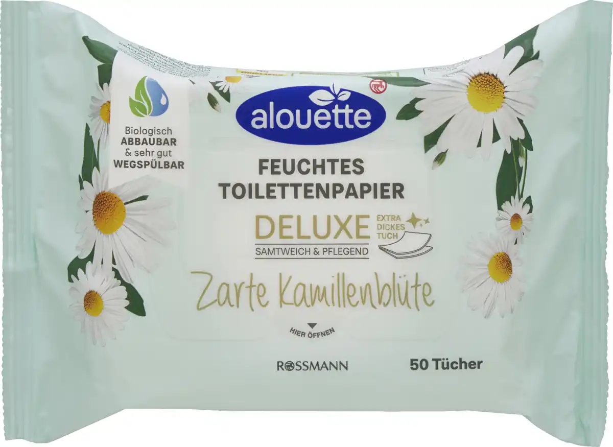 Bild 1 von alouette feuchte Toilettentücher Kamille Deluxe