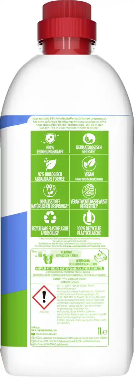 Bild 2 von Ajax Allzweckreiniger Frischeduft, 1 L