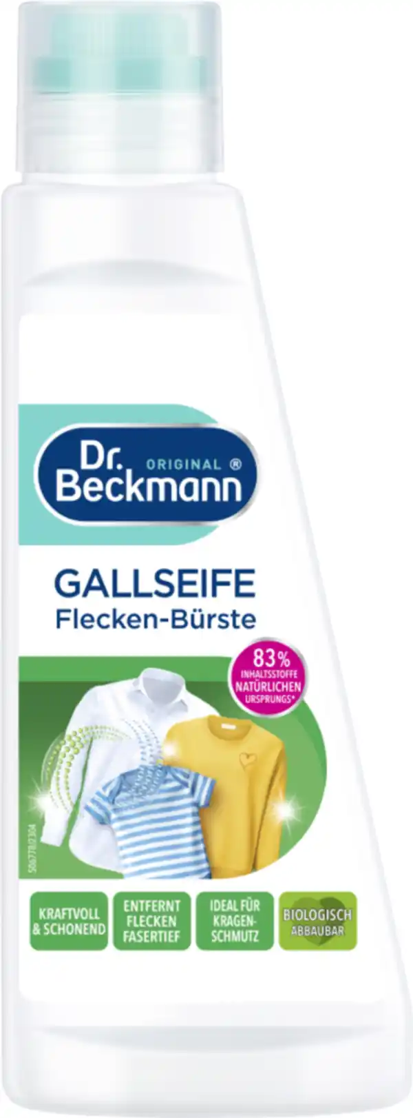 Bild 1 von Dr. Beckmann Gallseife Flecken-Bürste, 250 ml