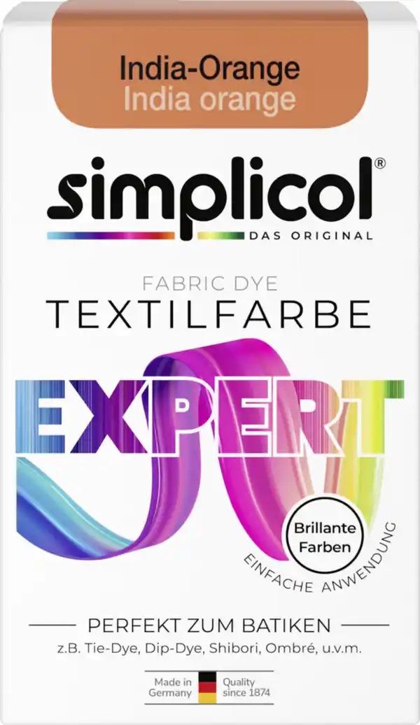 Bild 1 von simplicol Textilfarbe expert India-Orange