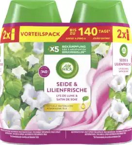 Air Wick Freshmatic Max Nachfüller Duopack Seide & Lilienfrische, 500 ml