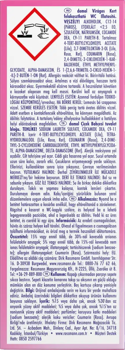 Bild 2 von domol WC-Duftspüler Flower Garden, 165 ml